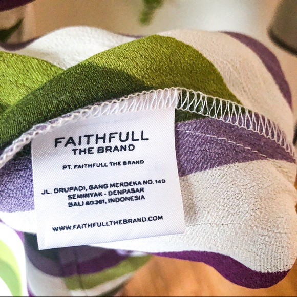 Revolve Faithfull the Brand Iris Mini Dress Delilah Stripe - Picture 10 of 11